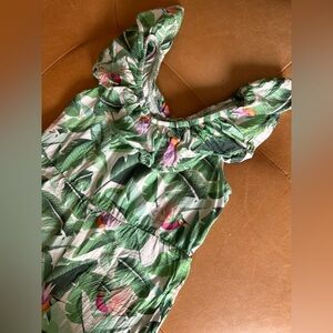 🍄 H&M Tropical Green Kids Jumpsuit, 2T